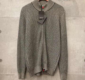 Kiton Cashmere 100% Knit Zip-Up Grey F081430 148410332