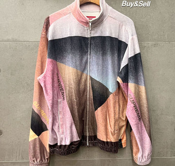 Supreme GEO Velour Track Jacket Pink F101601 148410343