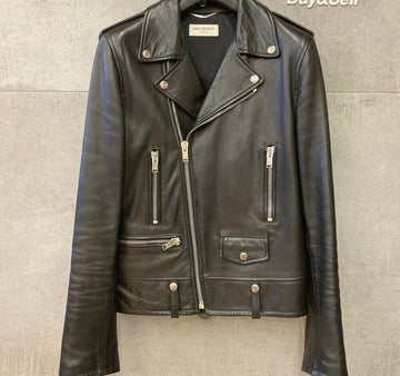 SAINT LAURENT レザー L01 ライダージャケット ブラック 397290H010403 148410345