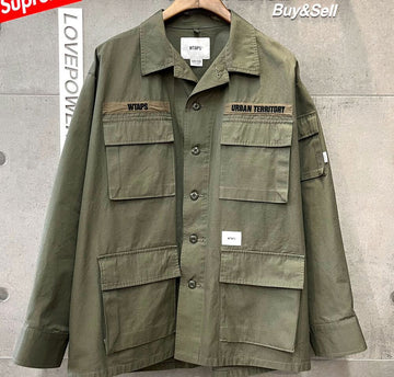 WTAPS ジャングルリップストップシャツジャケット カーキ E020905 148410358