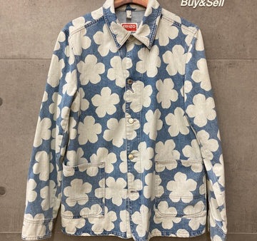 Kenzo Nigo Flower Dot Denim Field Jacket FC65DV1019GPF112802 148410364