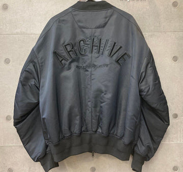 Juun.j Archive Embroidered MA1 Oversized Jacket Black F071401 148410399