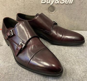 PRADA ダブルモンクストラップレザーシューズ 20A009F101833 148410468