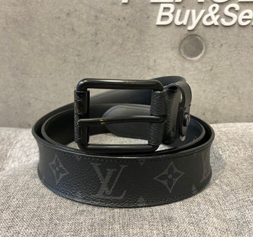 LOUIS VUITTON Monogram Eclipse Boyage 35MM Gürtel E042511 148410626