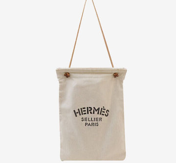 Hermes Alin Bag Canvas Beige 7747937743 148499669
