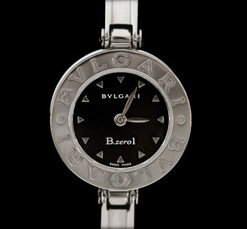 BULGARI ビゼロワン ブラック スティール バングル 22MM クォーツ 7747598231 148499834