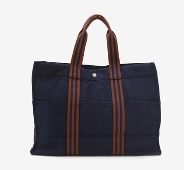 HERMES Furuto GM Navy Braun Tote Bag 7748018373 148499707
