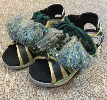 MARC JACOBS Cubic Tassel Sandalen Grün 36230 148576387