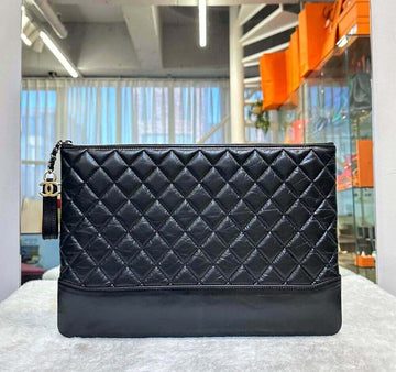 CHANEL Gabrielle Clutch Large Black A84288 26 Series H010304 148576484