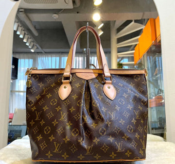 LOUIS VUITTON Monogram Palermo PM Tote und Schultertasche M40145E091315 148576490