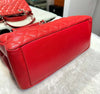 CHANEL グランドショッピング キャビア レッド/シルバー 12番 H072207 148576493 [P]