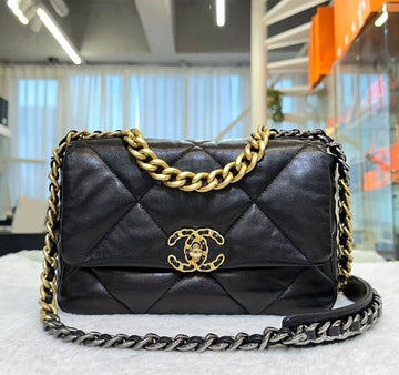 CHANEL 19 Bag Small Black AS1160 28th Generation G101801 148576512