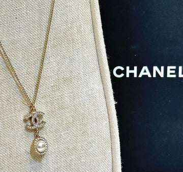CHANEL CC Logo Perlen Halskette B19G040801 148576569