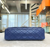 CHANEL Easi Caviar Classic Flap Bag Medium Blau Silber 12. Generation G061207 148576635 [P]