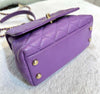 CHANEL Caviar Coco Handle 19 Mini AS2215 Purple H052616 148576640 [P]