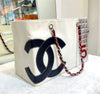 CHANEL Vintage Canvas NO.5 Shopper Bag 7th Series G070605 148576689 [P]