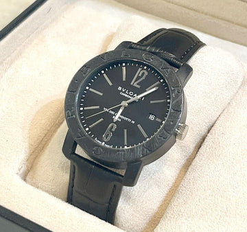 BULGARI 男性用カーボンゴールド限定版オートマティックウォッチBB40CLF051602 148576961 [P]