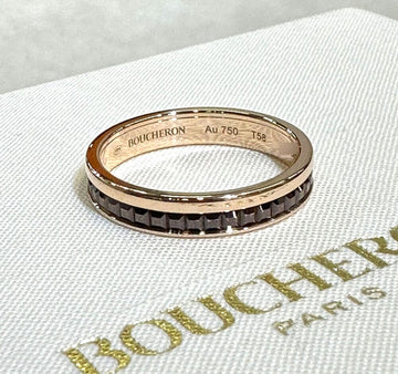 Boucheron 18k Quattro Classic Wedding Band Ring 18K Pink Gold 18.5 148576970