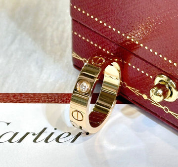 CARTIER 1P-Diamant Pinkgold Liebe Ring B4050700G031301 148577009