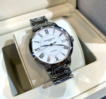 Baume & Mercier Baume et Mercier Classima Date Steel Watch Unisex White Dial M0A10220 148577017