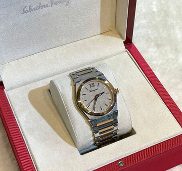 Salvatore Ferragamo 40MM Vega Collection Men's Gold/Combi Two-Tone Watch E032405 148577041