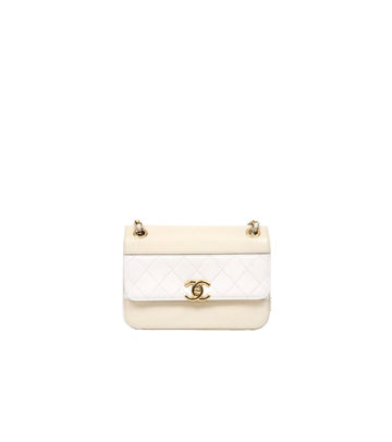 CHANEL Beige Flap CC Chain Shoulder Bag 40600 148820555
