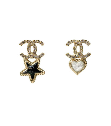 CHANEL A20 Heart Star Earrings 41752 148897836