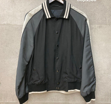 LANVIN Nylon-Lining Stadionjacke Schwarz C030908 148410363