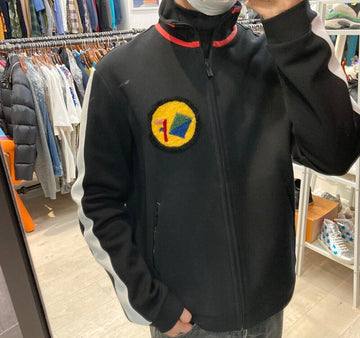 Fendi Wool Logo Zip-Up Jacket Black FY0848C030707 148410438