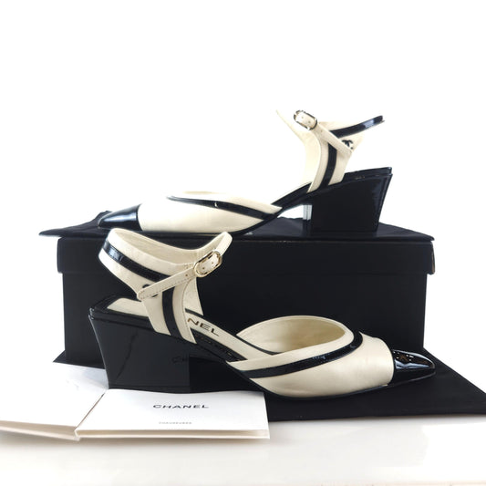 CHANEL cc CC Zwei-Ton Slingback 7240 114360264