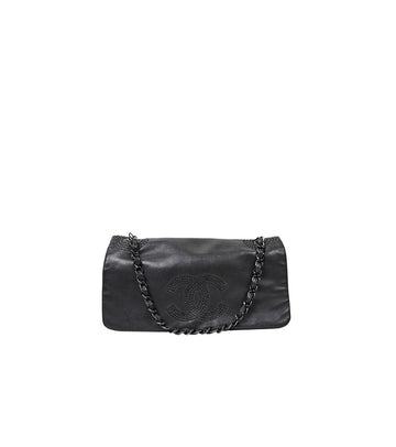CHANEL Schwarze CC-Cubic CC Flap Chain Schultertasche 41274 149088044