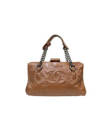 CHANEL Brown Big CC Shoulder Bag 35643 149168957