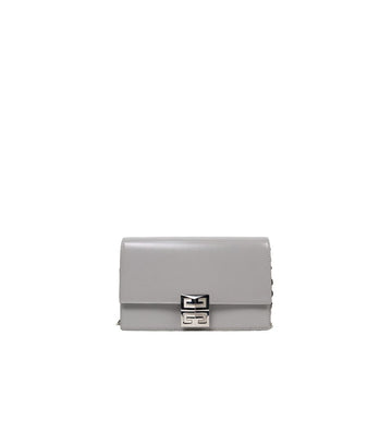 GIVENCHY Graues Leder 4G Crossbody Bag 41738 149171006