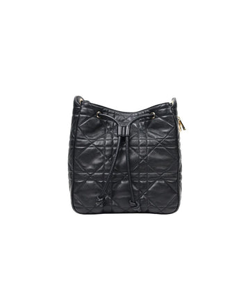 Dior Medium Black Leather Diomotion Bucket Bag 41736 149171078