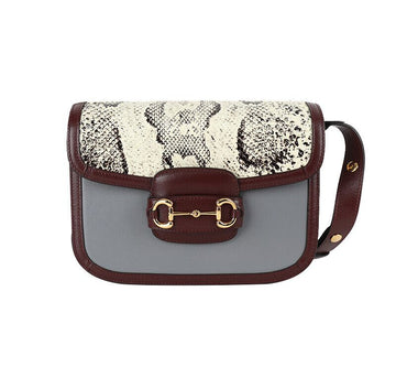 GUCCI 1955 ホースビット パイソン 限定版 ショルダーバッグ クロスバッグ 7683046212 141878350