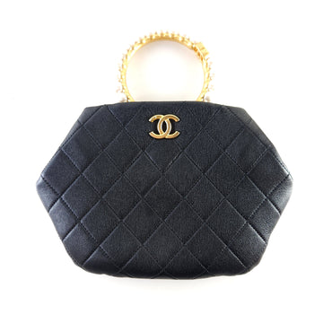 CHANEL Pearl Handle Pouch Tote Bag AS2609 12384 149228418