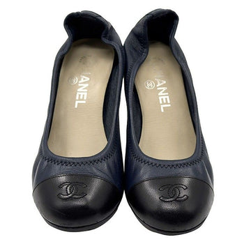 CHANEL バレリーナバンディングネイビーシューズ (G30775) 149249256