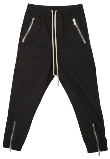 Rick Owens Light Cotton TECUATL Track Pants Black P RU01B1370 P 09 29962417