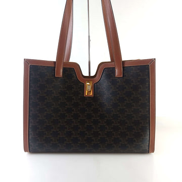 CELINE Le Trianon Canvas 16 Cabas Tote Bag Schultertasche 114482 12421 149307508