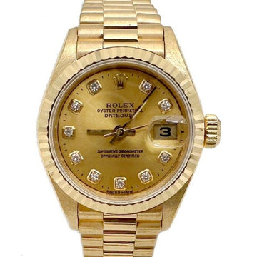 ROLEX デイトジャスト 10P ゴールド ウォッチ (69178) 11925012250 149332573