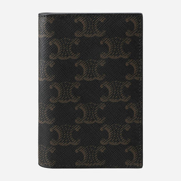 CELINE トリオペ キャンバス バーティカル カード ウォレット ブラック 10K872BZR 38SI 149367380