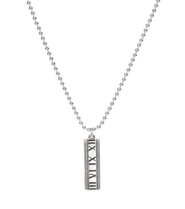 Tiffany & Co Atlas Bar Silver Necklace 42759 149406637