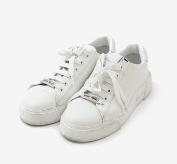 Miu Miu 5E165D Logo Low-Top Sneakers Size 37 7760197195 149398655