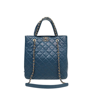 CHANEL Blauer Leder-Chain-Shoulderbag 43461 149500634