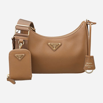 Prada 5F Reedition 2005 Saffiano Hobo Bag Caramel 1BH204 NZV F03CW 149544649