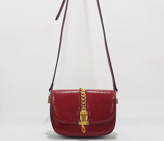 Gucci Silvie 1969 Python Mini Crossbody Bag 77965145