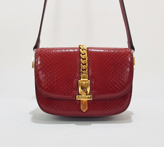 Gucci Silvie 1969 Python Mini Crossbody Bag 77965145