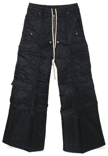 RICK OWENS JUMBO BELAS schwarze Nylon-Doppel-Cargo DRKSHDW DU01D1398 BR 09 75776445