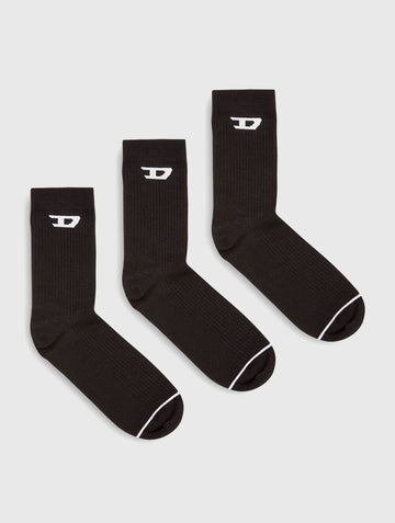 DIESEL SKMDTENNISCREW17,5 3パックソックス ブラック A17883 0LKBI E4101 131670009