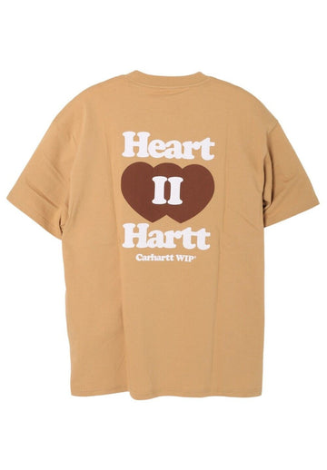 Carhartt WIP HEART II HARTT Short Sleeve T-Shirt Dusty Hamilton Brown I035203 07EXX 149902187